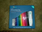 Hello Hobby New Cordless Airbrush Tool With 12 Spray Markers/stencil/etc.. Fixed Price $22.00.