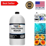 Versatile 64OZ Gloss Pouring Medium For Fluid Acrylic Painting Mastery. Fixed Price $59.96.