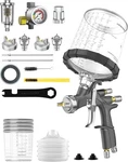 Inokraft D1 Lvlp Air Spray Premium Kit, Cups, Paint GUN1.3/1.5/1.7MM Nozzles. Fixed Price $172.22.