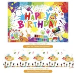 Painting Party Supplies Birthday Decorations Artist Paint-backdrop ... Fixed Price $12.99.