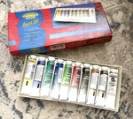 Vintage Winsor & Newton Winton Oil Color Studio Set, Boxed Painting. Fixed Price $16.99.