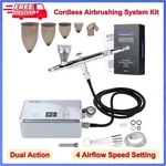 Master Powerful Cordless Airbrushing System Rechargeable Compressor. Fixed Price $83.00.