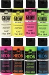 Folkart Neon Glow Acrylic Paint Set, 2 Oz, 8 Fl. Fixed Price $32.53.