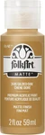 Plaid Folkart Matte Acrylic Paint Gilded Oak Oz. 2495. Fixed Price $9.95.