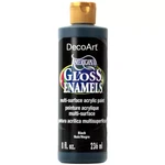 Decoart Americana Gloss Enamels Acrylic Paint 8OZ-BLACK Multi Purpose. Fixed Price $8.99.