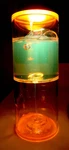 Vintage Decorative Modern Art Fun Acrylic Liquid Gel Hour Glass. Fixed Price $69.00.