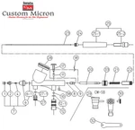 Anest Iwata 0.18 Nozzle 98530200 For Custom Micron Airbrush Cm-b Cm-sb New. Fixed Price $86.90.