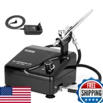 Timbertech Professional Airbrush Kit With Multi-functional Compressor AS-207K, D. Fixed Price $73.63.