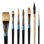 Daler Rowney Aquafine Watercolour Paint Brushes - Assorted Shapes And Sizes. Fixed Price $22.33.