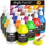 Nicpro Acrylic Paint Set Fl (pack Of 14), 10OZ. Fixed Price $56.99.