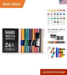 Basics Acrylic Paint Set 24 22ML Tubes Artist Student Color Mixing. Fixed Price $83.97.