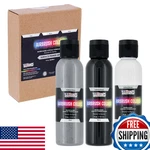U.s Art Supply Airbrush Primer Paint Set: Black, White, Gray - 4 Oz Bottles. Fixed Price $41.48.