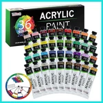 36 Color Professional Acrylic Set 12ML Tubes - Art Painting Supplies.... Fixed Price $44.98.