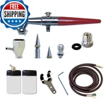 Paasche Airbrush H-set Single Action Siphon Feed Kit All 3 Spray Heads. Fixed Price $108.94.