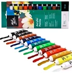 Mont Marte 12 Pc Acrylic Paint Set Ml Each Signature Pigment Satin Finish. Fixed Price $13.99.