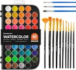 Shuttle Art 58 Pack Watercolor Paint Set, 48 Colors Pan With 10. Fixed Price $16.24.