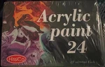 Set Hissico Multicolor Acrylic Paint Of 24 Colors Each. Fixed Price $55.00.