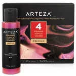 Arteza Pouring Acrylic Paint Iridescent Enchanted Tones Set Of 4OZ Bottles. Fixed Price $21.99.
