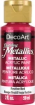 Dazzling Metallics Acrylic Paint 2OZ Festive Red. Fixed Price $8.07.