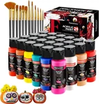 Acrylic Paint Set 24 Classic COLORS(2OZ /60ML) With 12 Brushes, Professional Cra. Fixed Price $20.92.