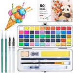 Botkc Paint Set, Portable Travel Kit With 6 Brushes, 8. Fixed Price $26.91.