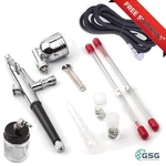 Timbertech Airbrush Set AG-134K With Dual-action Gravity Feed Professional .... Fixed Price $85.33.