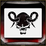 Skull 4 Airbrush Stencil Template Airsick. Fixed Price $14.99.