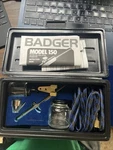 Badger Airbrush Vintage Model 150-PAINTING Kit Wooden Box. Fixed Price $78.99.