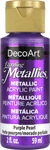 Decoart Dazzling Metallics 2-OUNCE Purple Pearl Acrylic Paint. Fixed Price $9.90.