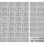 Letter Stencils For Painting On Wood - 46 Pack Large Alphabet Templat.... Fixed Price $15.05.