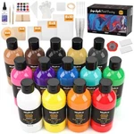 Nicpro 14 Colors 8.45OZ Acrylic Pour Paint Supplies Kit Large Volume Premixed. Fixed Price $71.45.