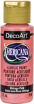 Decoart Americana Acrylic Paint 2OZ-VINTAGE Pink 6 Pack. Fixed Price $17.82.