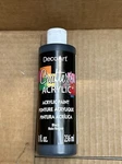Decoart Crafter's Acrylic All-purpose Paint 8OZ-BLACK. Fixed Price $7.99.