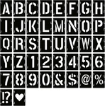 12 Inch Letter Symbol Numbers Craft Stencils, 42 Pcs. Fixed Price $37.34.