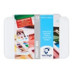 Van Gogh Watercolor Paint Set Plastic Pocketbox 12-HALF + 3 Bonus Pans. Fixed Price $31.20.