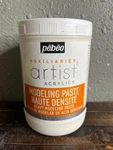 Pebeo Artist Acrylics Heavy Modeling Paste Haute Densite 1L 33.8FL Oz White. Fixed Price $32.00.
