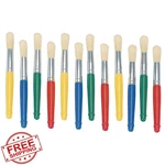 Colorations Jumbo Chubby Brushes Kids Painting Multipack 12. Fixed Price $27.99.