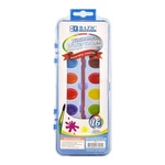 Bazic 16 Ct. Semi Moist Watercolor W/ Brush, Pack Of 24. Fixed Price $52.19.