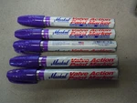 Markal 96817 Permanent Valve Action Paint Marker, Medium Tip, Purple Color Qty 5. Fixed Price $25.00.