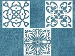 Obuy Stencils Set (12X12 Inch) Laser Cut Painting Wall Tile PH-1. Fixed Price $22.02.