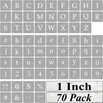1 Inch Alphabet Letter Stencils For Painting - 70 Pack And. Fixed Price $14.76.