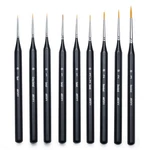 Artify Miniature Detail Paint Brush Set 9 Piece Round Fine Tip Small Model. Fixed Price $23.62.