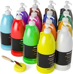 Nicpro 14 Colors Large Bulk Acrylic Paint Set (33.8 Oz, 1000 Ml) Rich. Fixed Price $108.74.