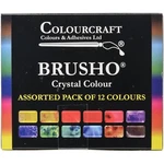 Brusho By Colourcraft BRU85000 Crystal Set 12 Color Multi. Fixed Price $78.61.