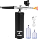 Black Wireless Airbrush Kit, Compressor, Nail Art, Barber, Cake Decor, Makeup. Fixed Price $32.28.