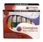 Daler Rowney Georgian 6-TUBE Starter Water Mixable Oil Set. Fixed Price $16.20.
