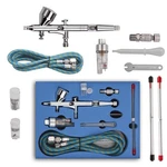 Pinkiou Airbrush Kit With Different Nozzle And Needles SP180 Set, Silver. Fixed Price $43.15.