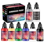 Airbrush Paint - 7 Colors Set With 1 Tinner, Plastic & Wood Ac.... Fixed Price $19.33.
