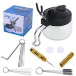 Airbrush Cleaning Kit Spray Wash Pot Stabilizer Jar Bottles Holder W.... Fixed Price $19.44.