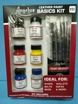 Angelus Brand Leather Paint Basics Kit With Deglazer Brush Set - New. Fixed Price $32.95.